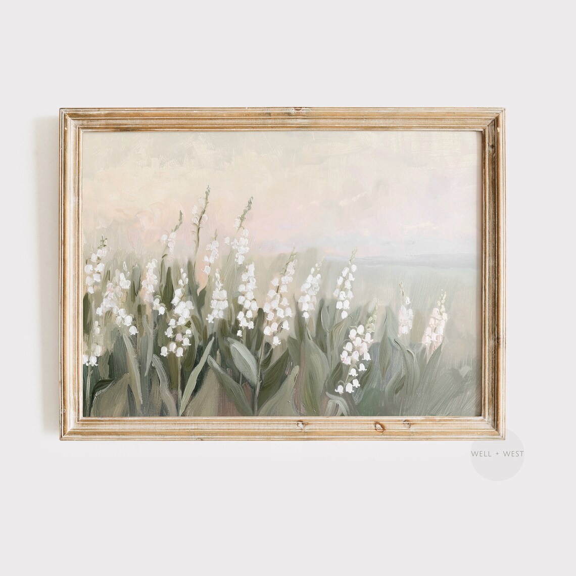 Lily Of The Valley Vintage Farmhouse Art Print