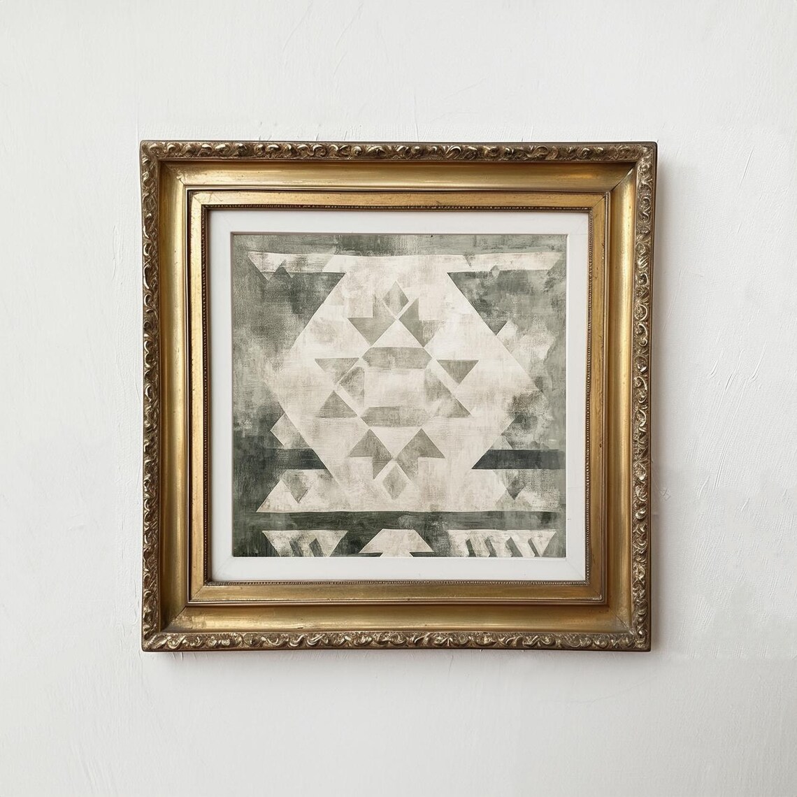 Southwest Textile Print, Tribal Pattern Vintage Art Print - Image 3