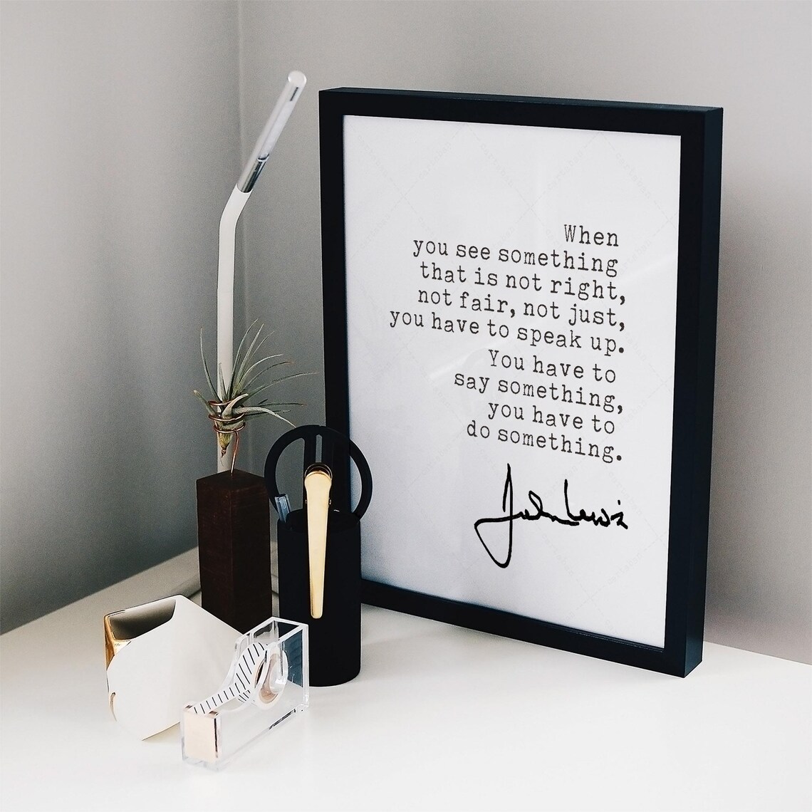 John Lewis Quote Art Print, Civil Rights Message - Image 2
