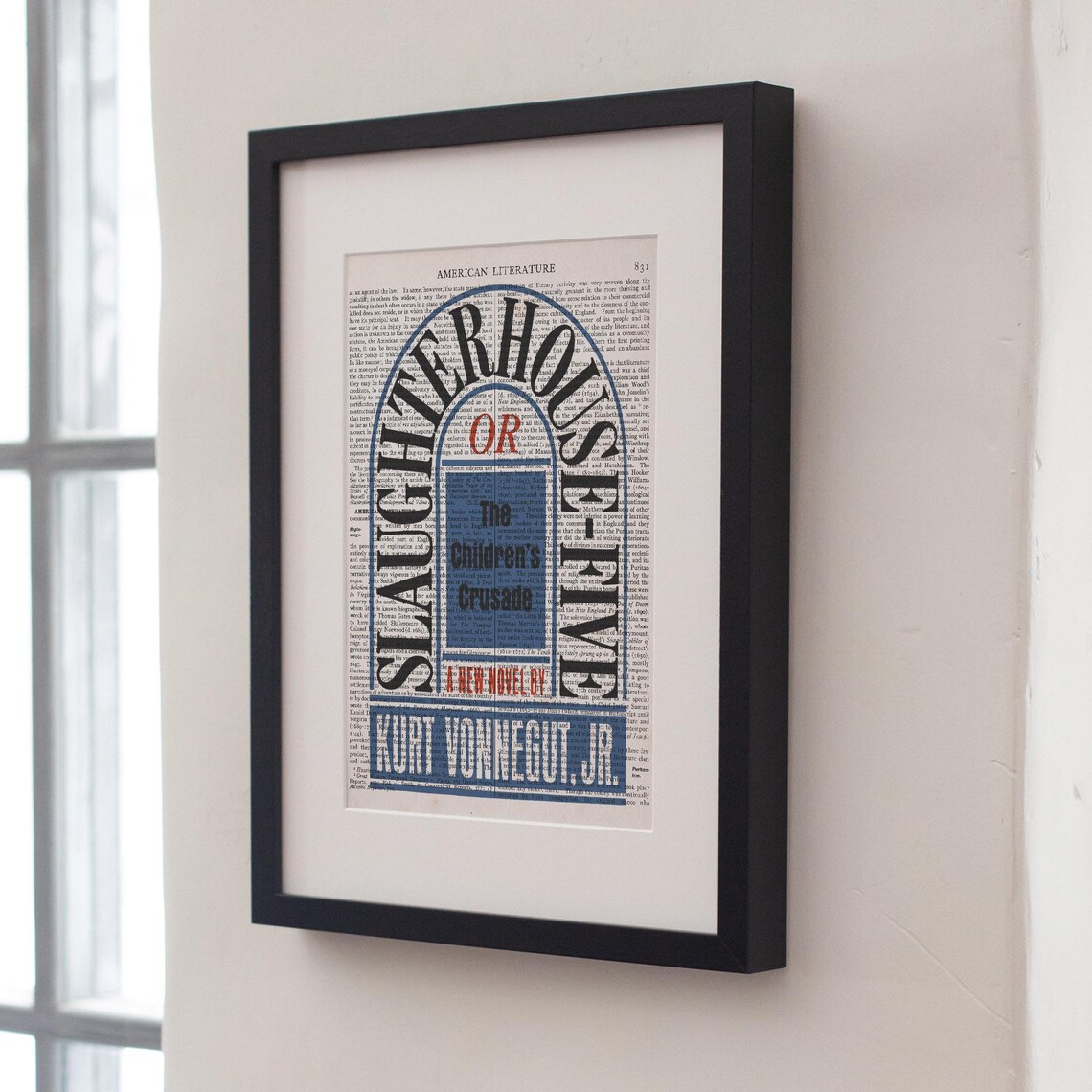 Kurt Vonnegut Slaughterhouse Five Novel Vintage Book Page Art Print Poster - Image 4
