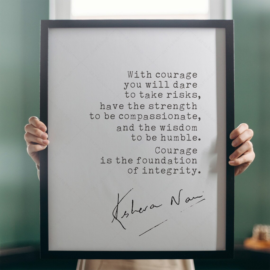 With Courage You Will Dare, Keshavan Nair Art Print - Image 4