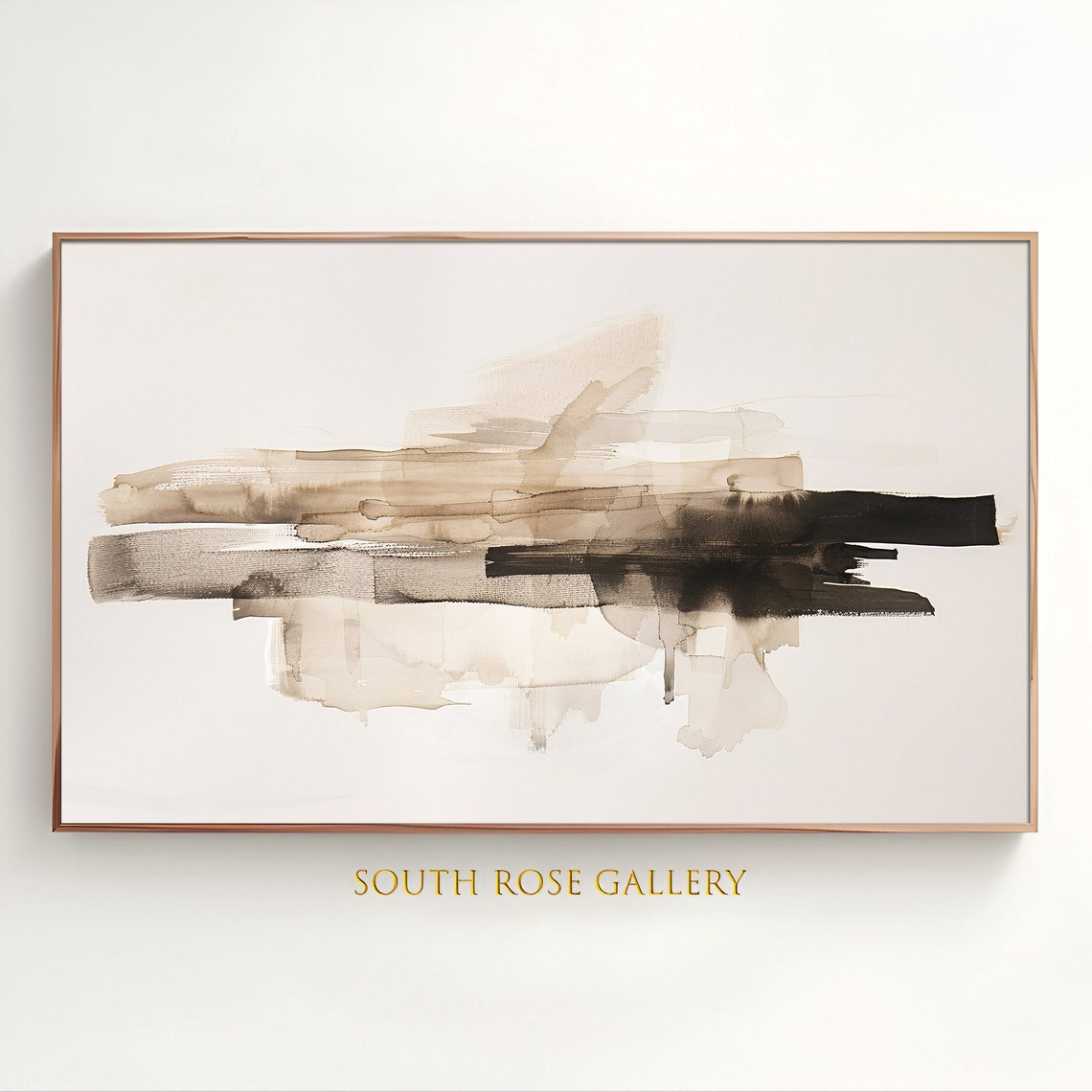 Minimalistic Frame Tv Art Contemporary Wall Dcor Modern Muted Neutral Colours Wall Art Abstract Frame Tv Art