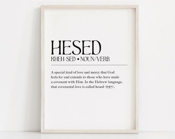 Hesed Definition LDS Quote Wall Art Print