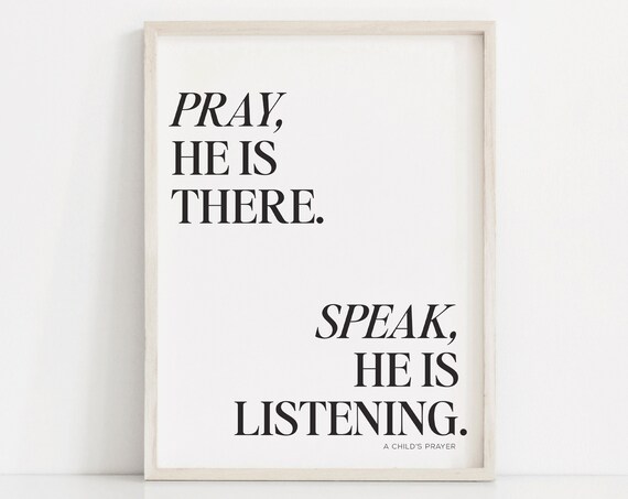A Childs Prayer Print Pray He Is There Latter Day Saint Wall Art Primary Printables Lds Hymn Print Lds Wall Art
