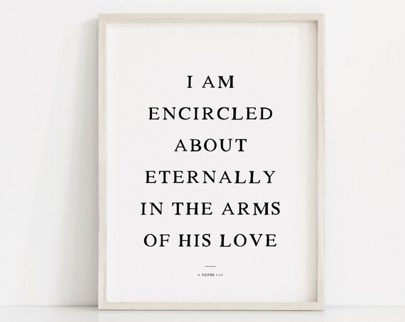 Latter Day Saint Wall Art 2 Nephi 1 15 Book Of Mormon Lds Wall Art Lds Home Decor Lds Scripture Print Church Of Jesus Christ