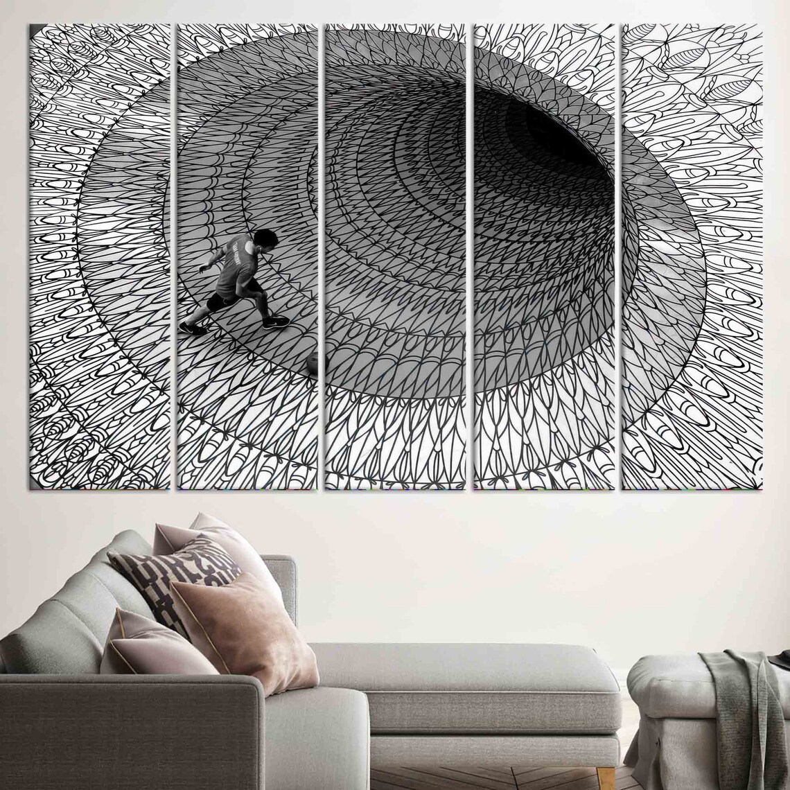 Optical Illusion Abstract, Modern Art Print - Image 2