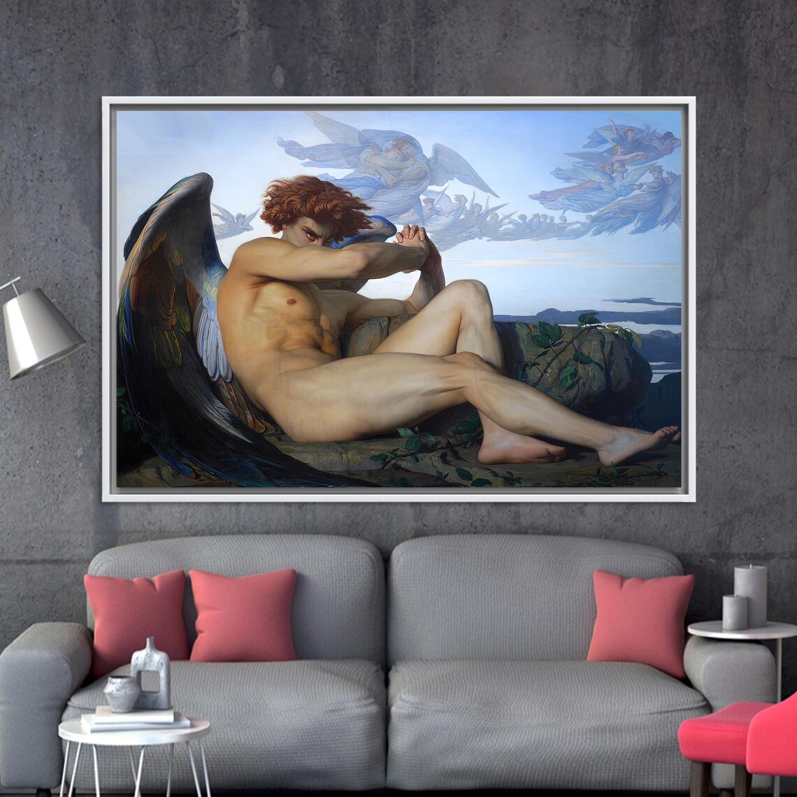 Fallen Man, Classic Tempered Glass Reproduction