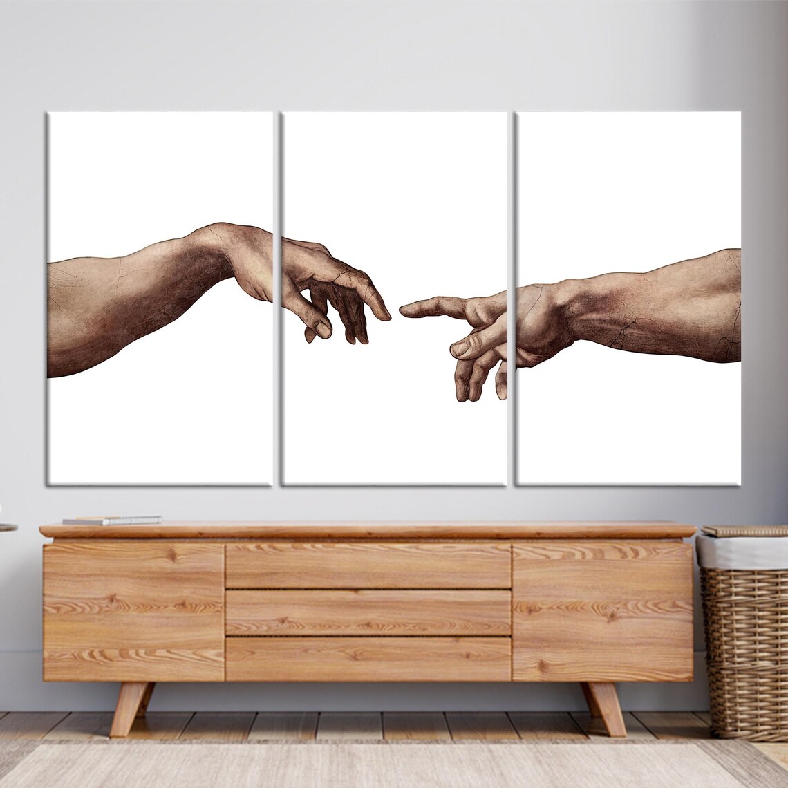 Creation Of Adam, Michelangelo Art Print - Image 3