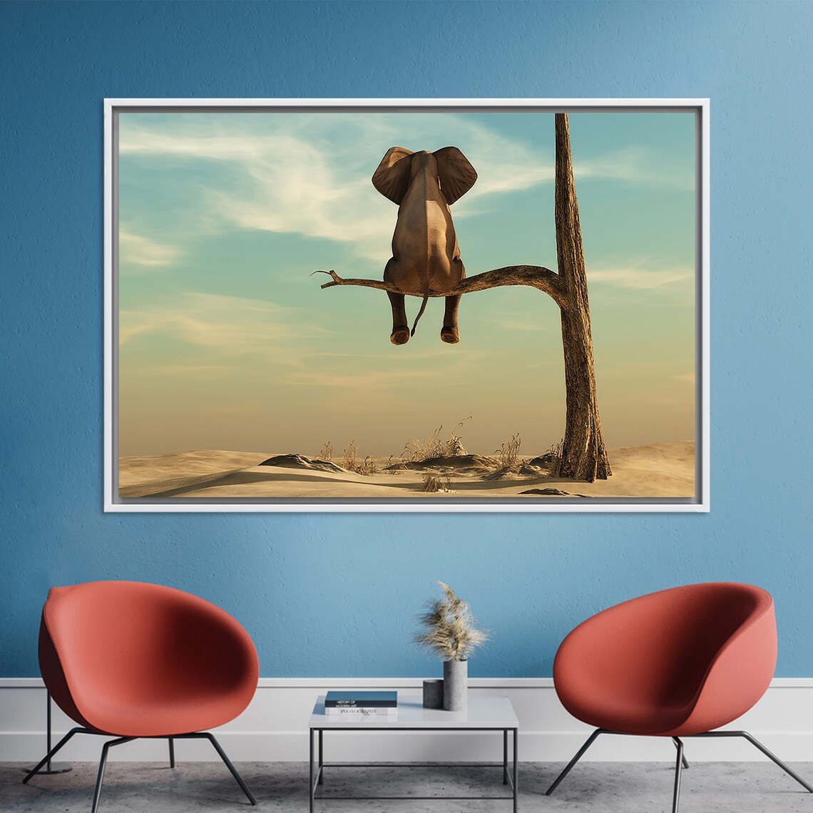 Abstract Elephant Surreal Animal Artwork Print