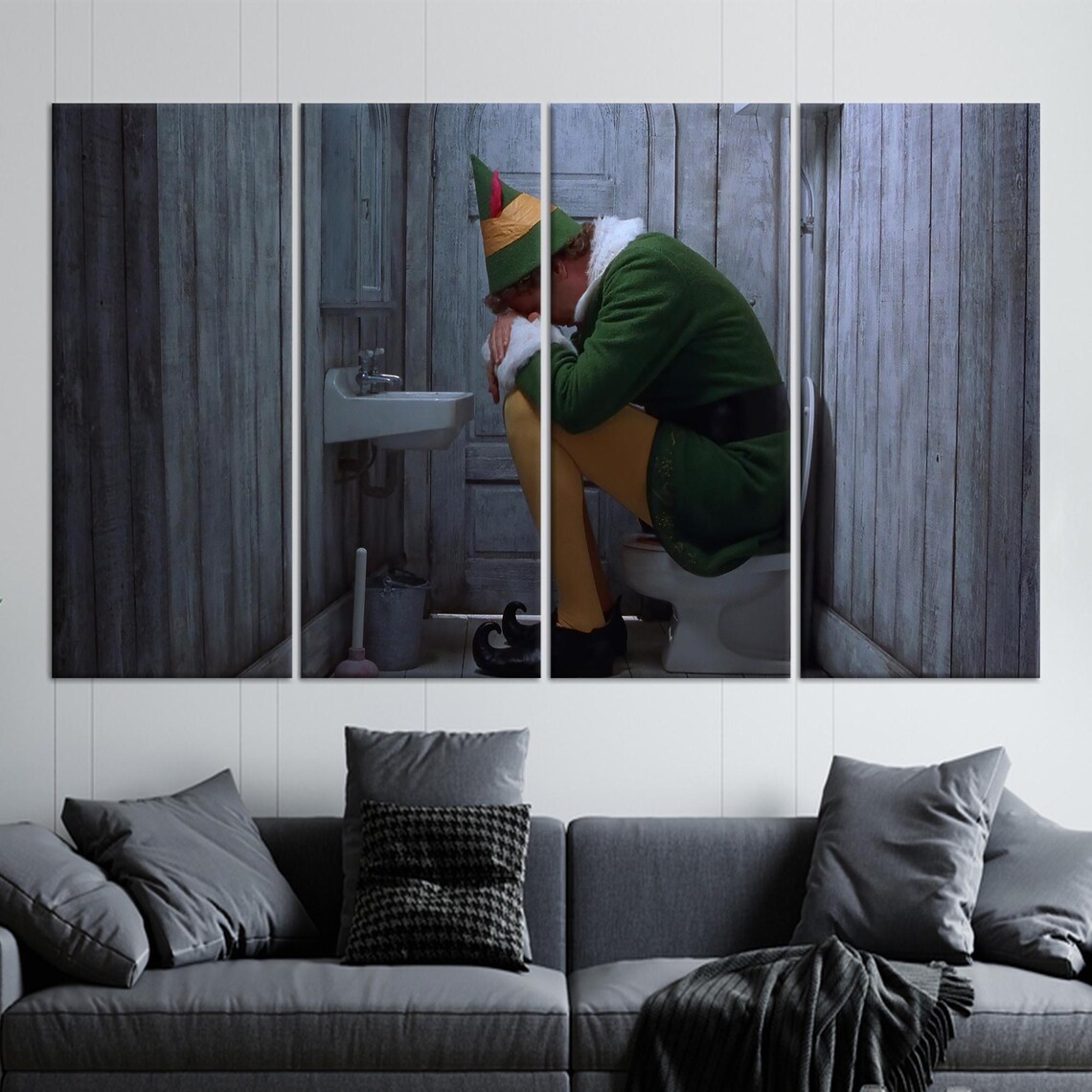 Funny Bathroom Artwork, Modern Personalized Gift - Image 2
