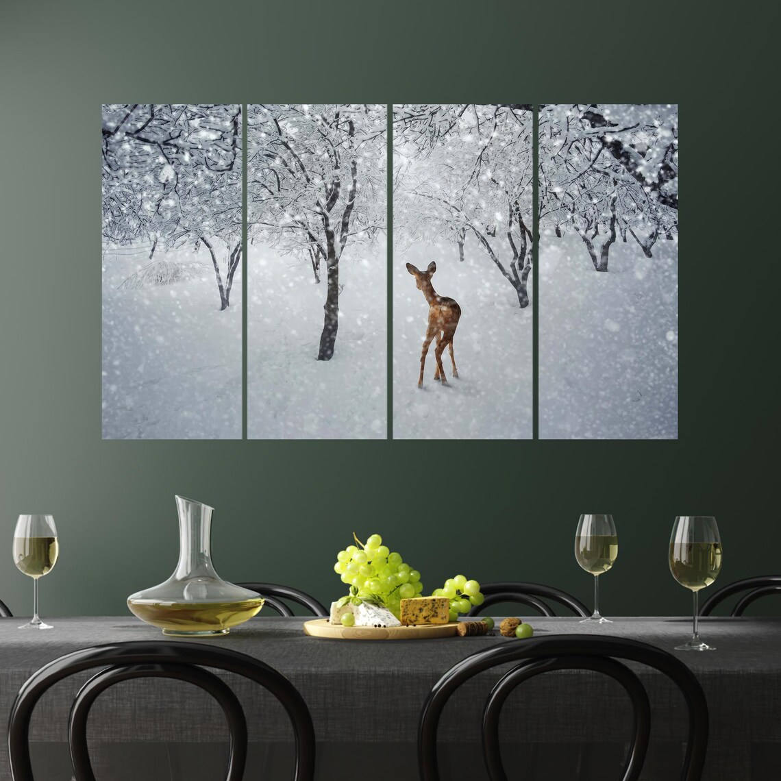 Deer Lover Gift, Animal Wall Art Decor - Image 3