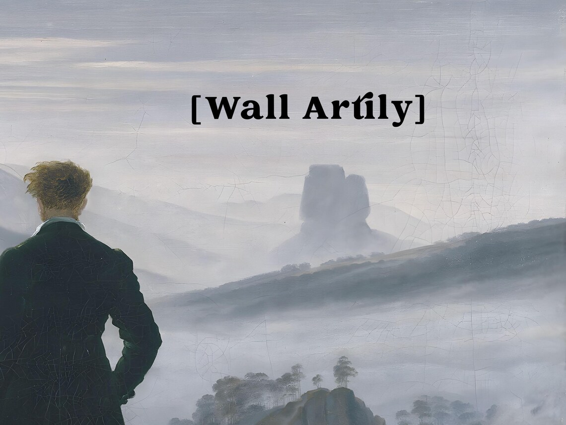Caspar David Friedrich Wanderer Above The Sea Of Fog Painting Poster - Image 2