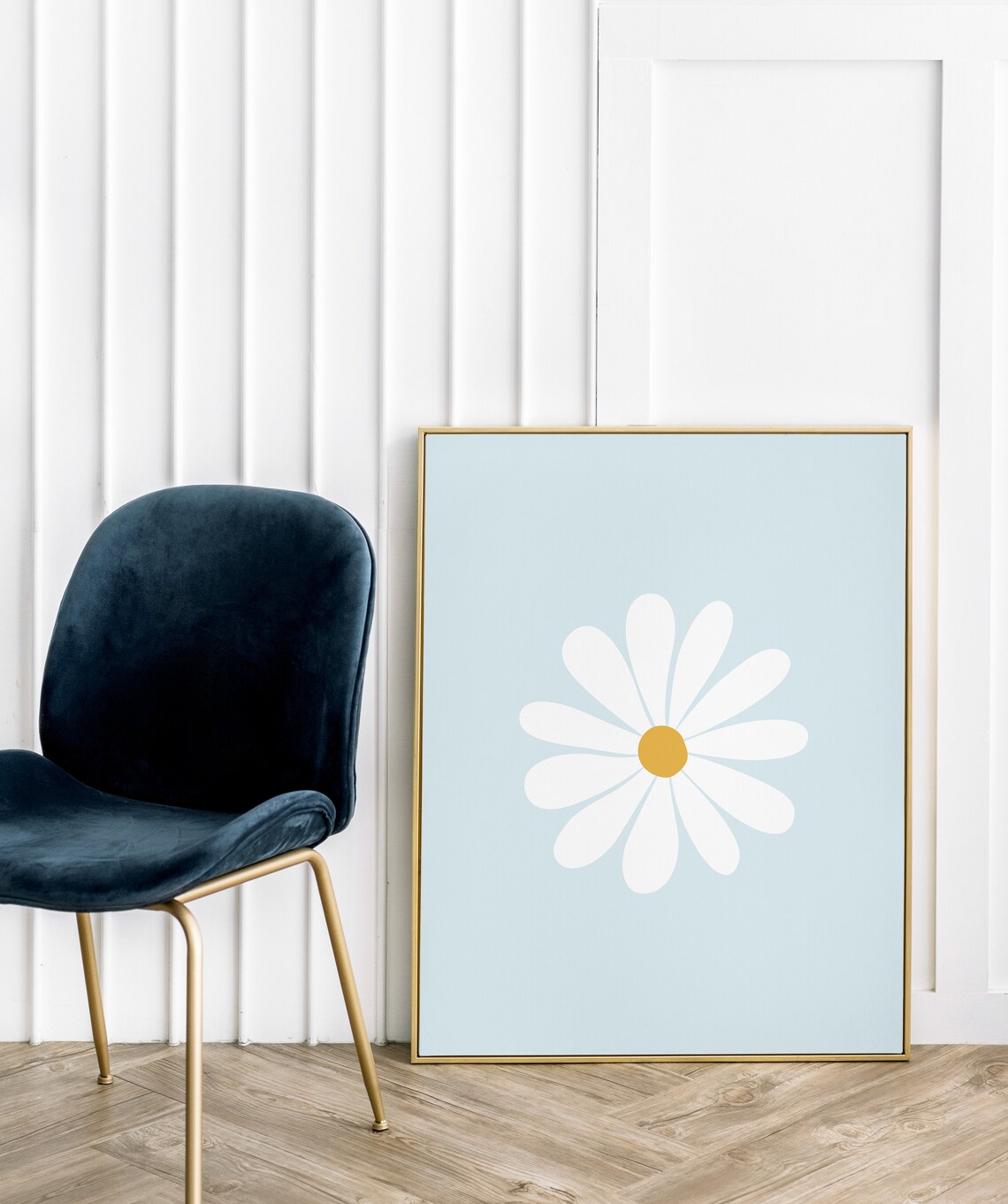 Daisy Print Boho Floral Art Print for Nursery - Image 2