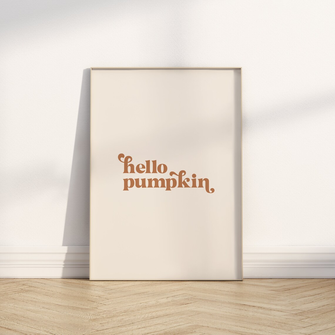 Hello Pumpkin Autumn Poster, Halloween Home Decor - Image 2