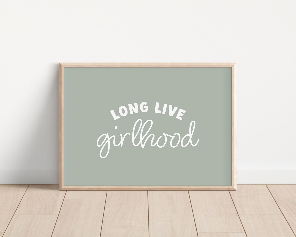Long Live Girlhood Kids Nursery Room Art Print - Image 4