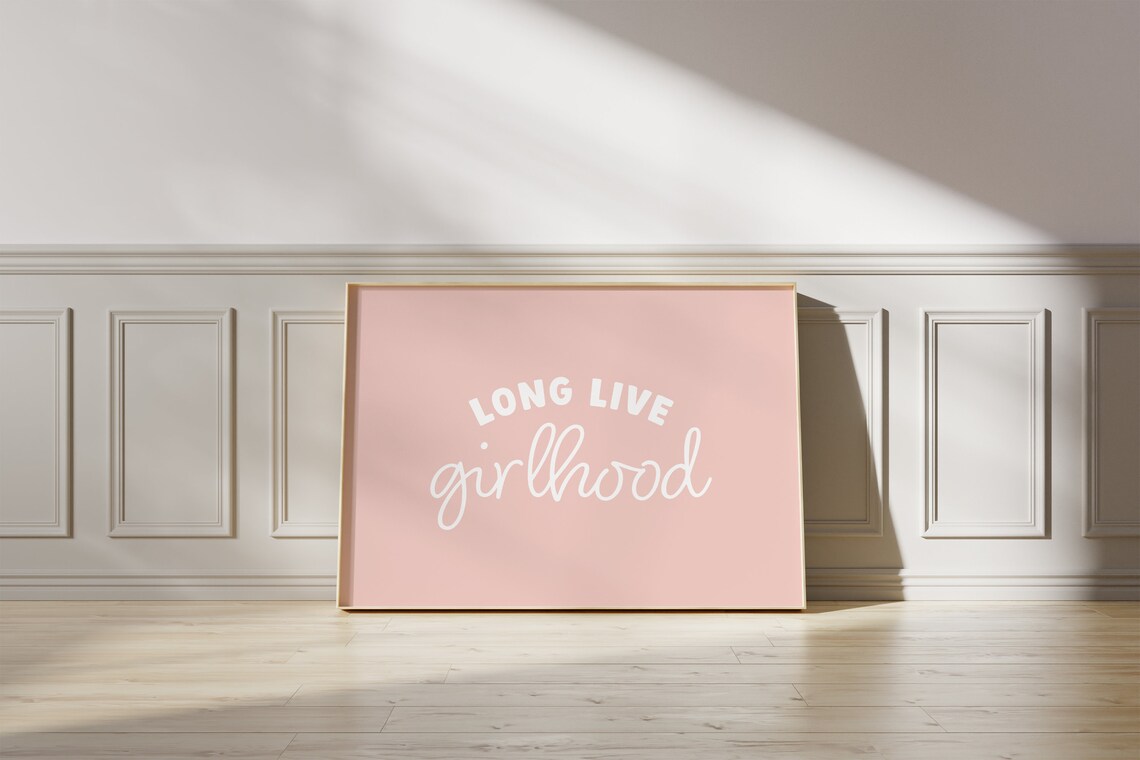 Long Live Girlhood Nursery Wall Art Print - Image 2