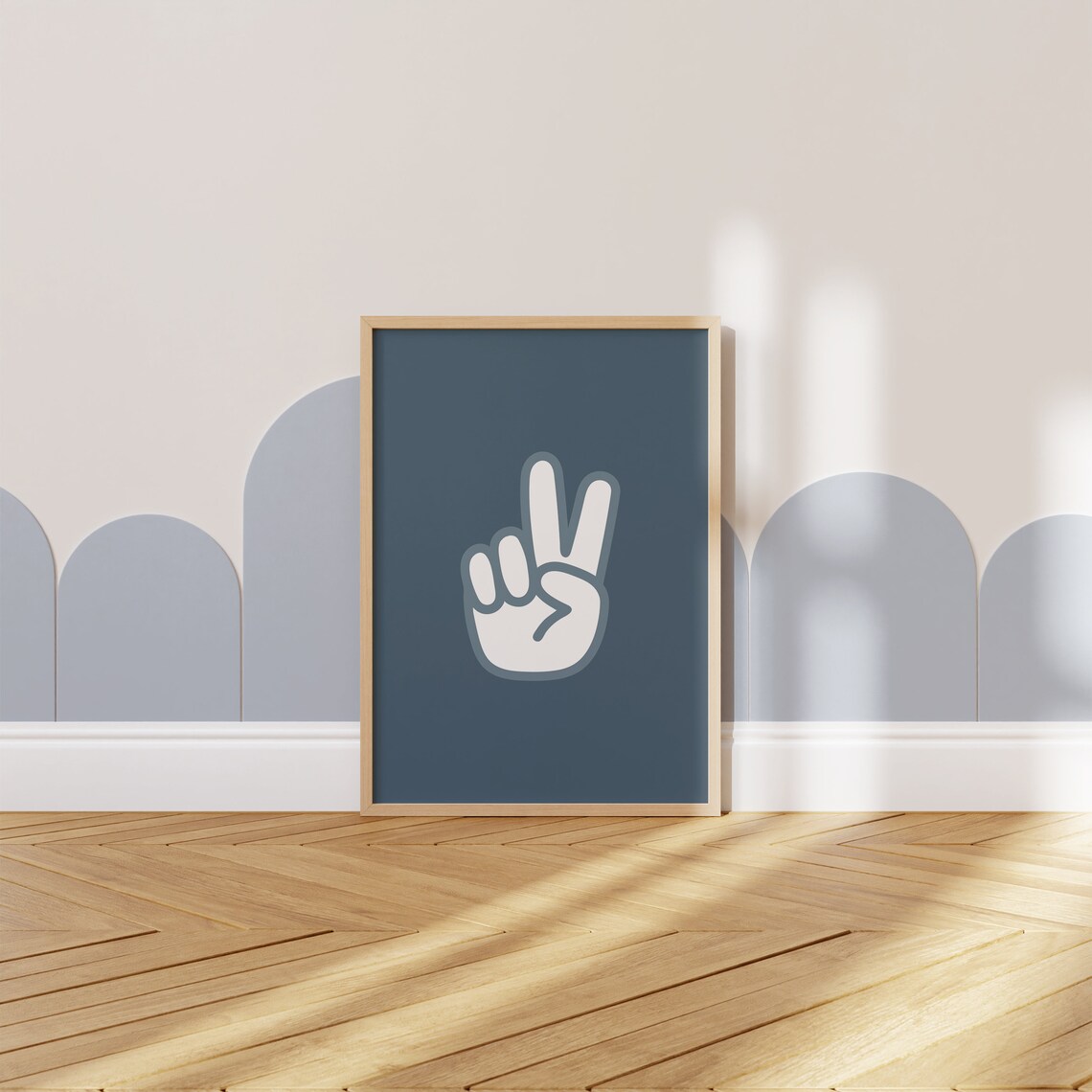 Peace Sign Print, Boy Nursery Decor Wall Art - Image 3
