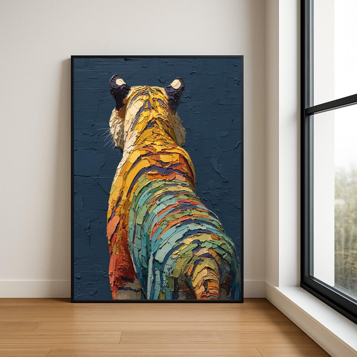 Colorful Tiger Wall Art Print Highresolution