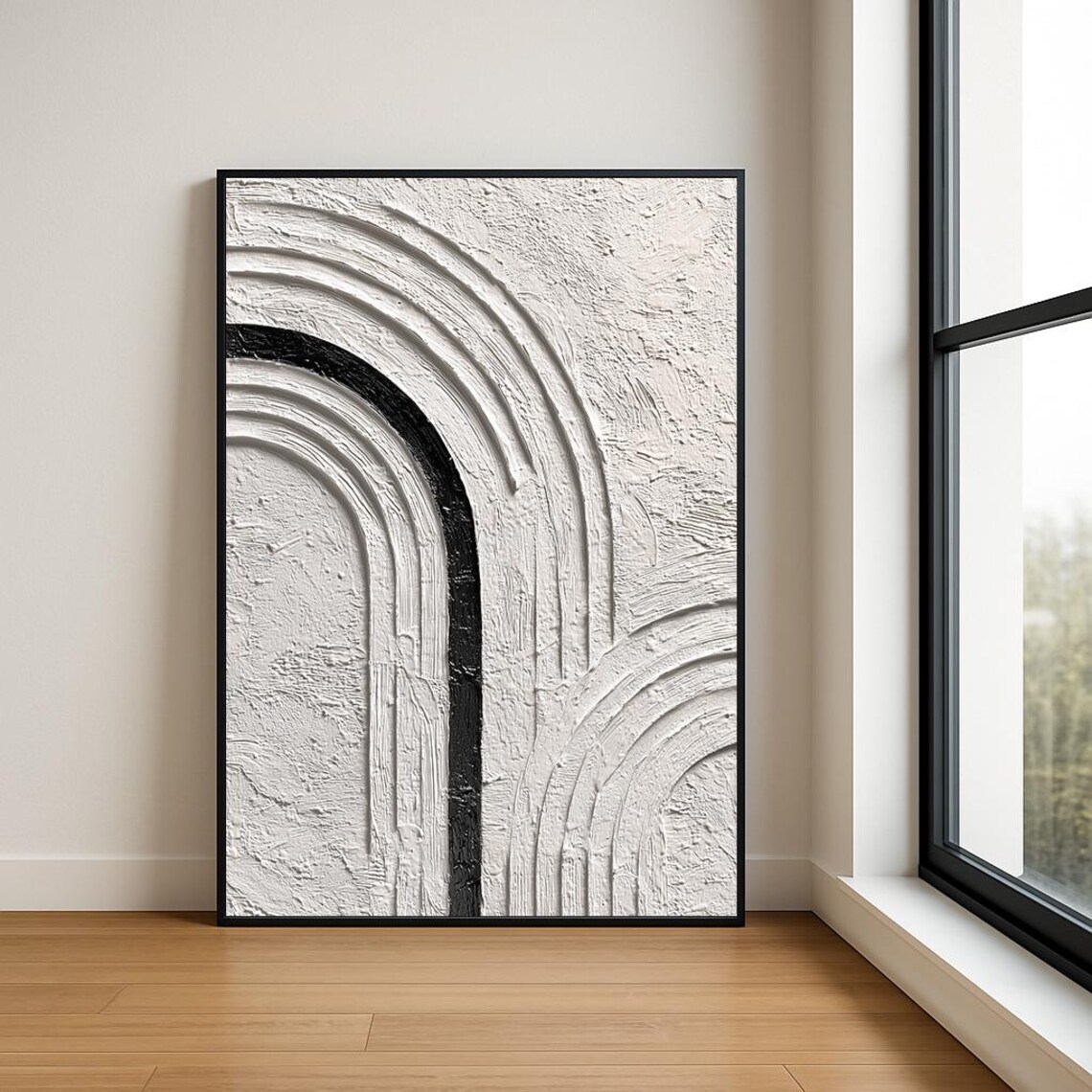 High Resolution Arch Abstract Oil Painting