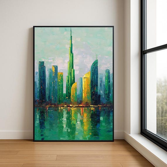 High Resolution Landmark Oil Painting
