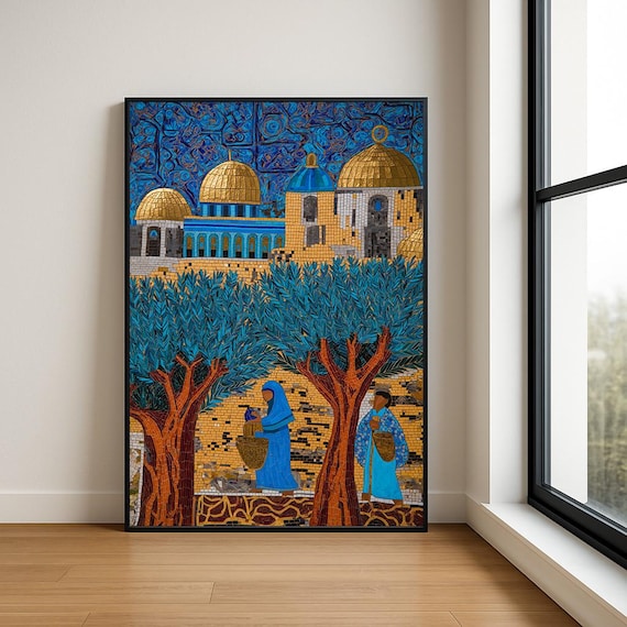 Palestine Art Print Palestinian Wall Collection Middle Eastern Decor Abstract Traditional Designs