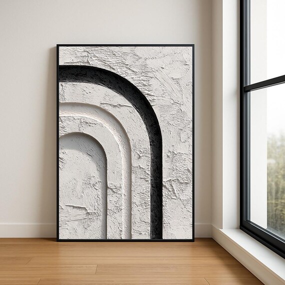 High Resolution Arch Abstract Oil Painting