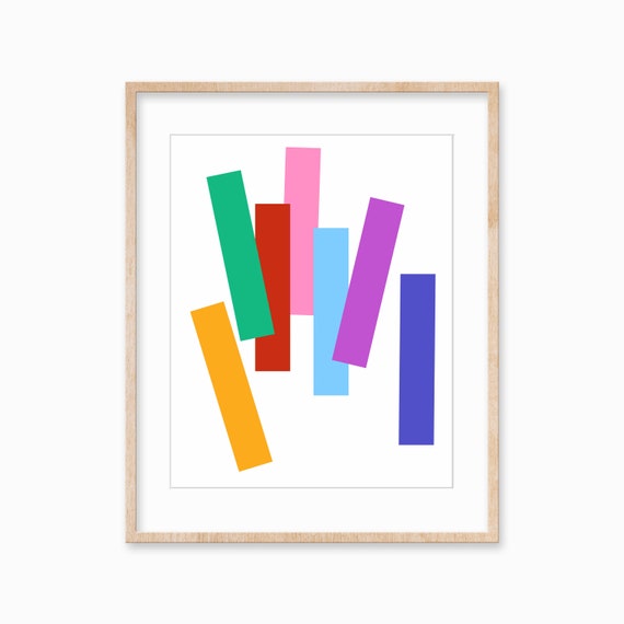 Maximalist Wall Art Art Simple Abstract Bold Artwork
