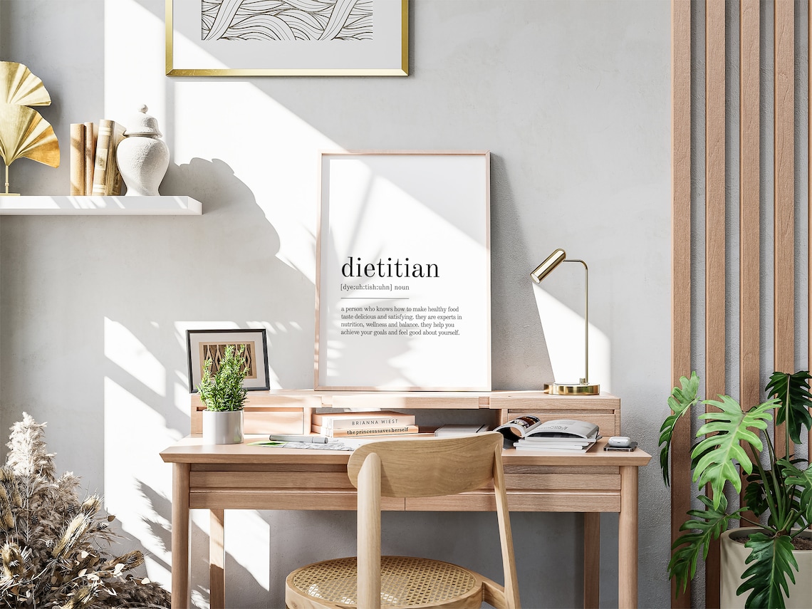 Dietitian Definition Print, Minimalist Self Love Poster - Image 3