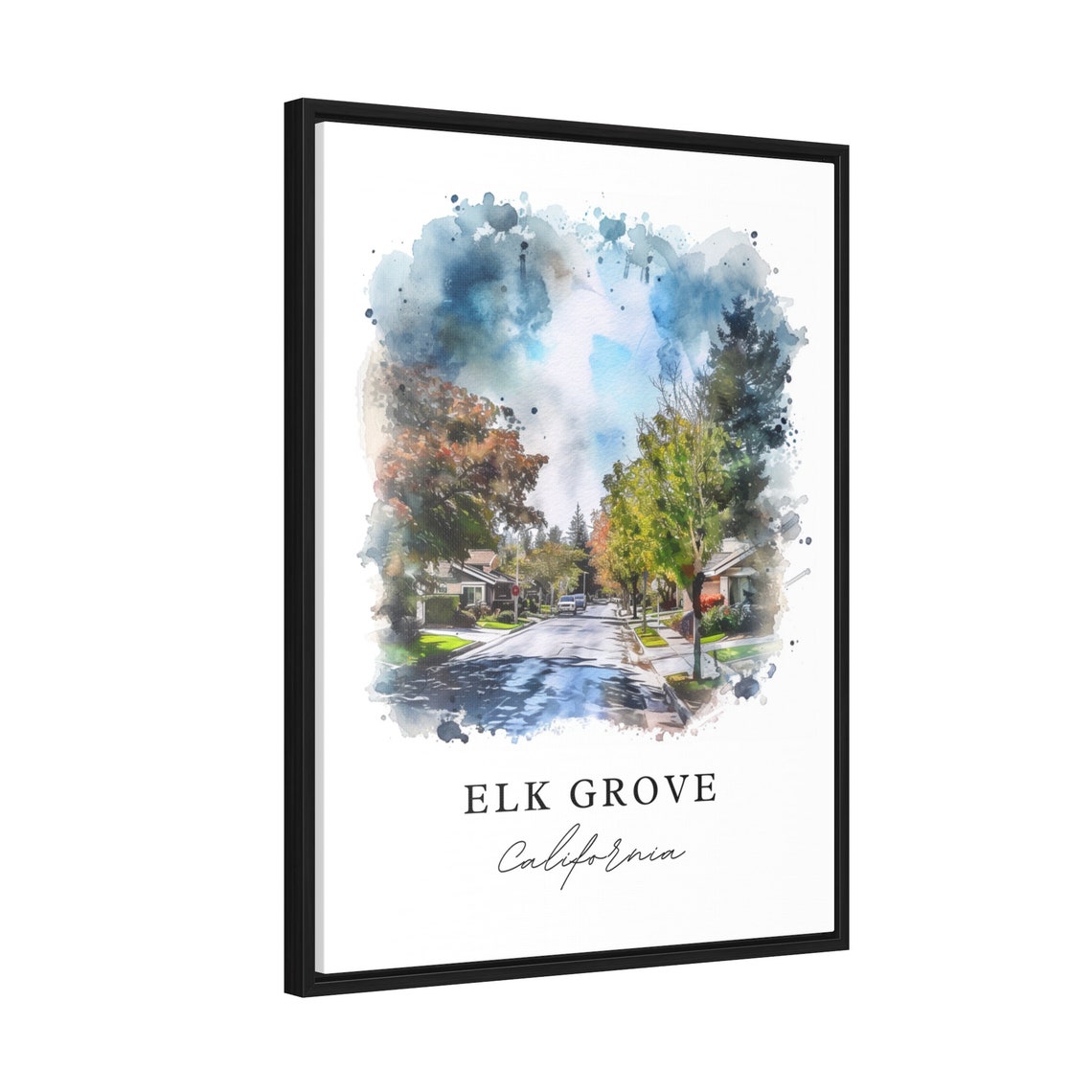 Elk Grove Wall Art Print Gift Travel Poster Housewarming - Image 2