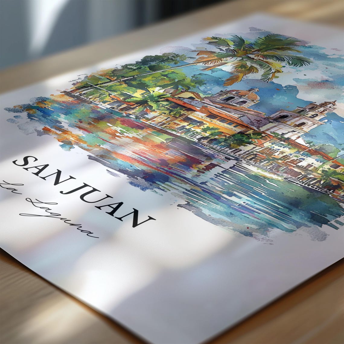 San Pedro La Laguna Wall Art Guatemala Print Artwork Gift Travel Poster Housewarming - Image 6