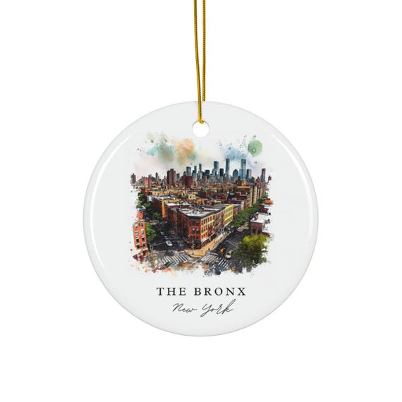 Bronx Christmas Ornament, NYC Holiday Decor