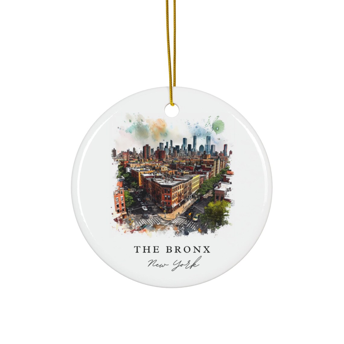 Bronx Christmas Ornament, NYC Holiday Decor