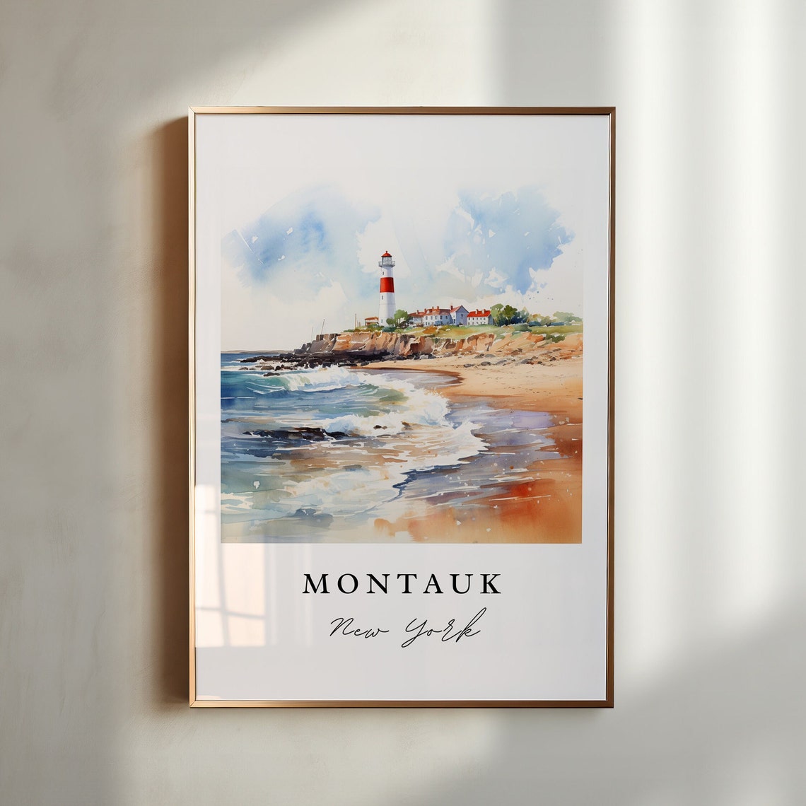 Montauk Li Travel Poster, Long Island NY Art Print - Image 4