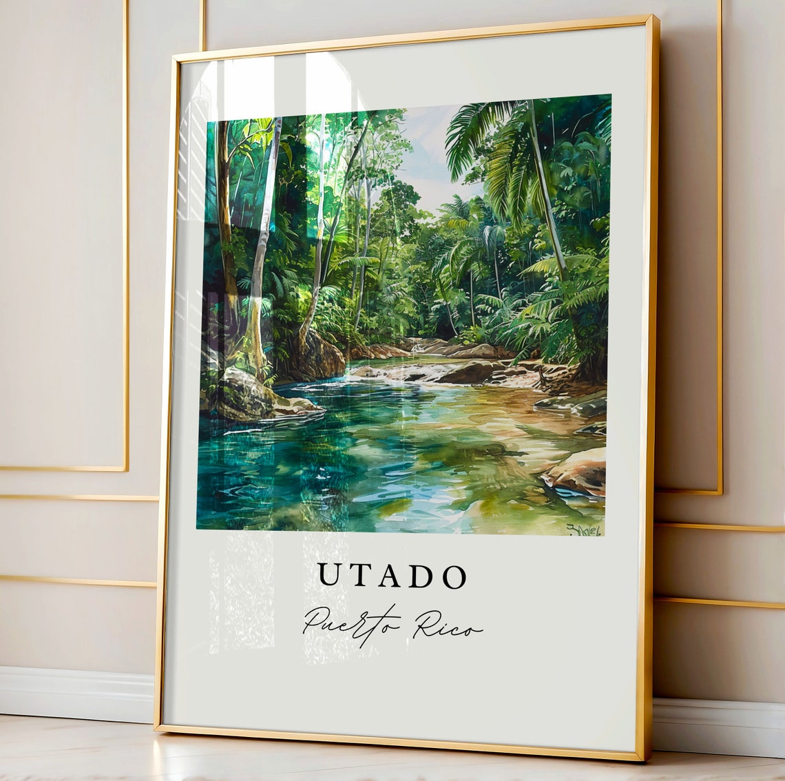 Utado Wall Art Puerto Rico Print Wedding Gift Pr Birthday Present Custom Perfect - Image 4