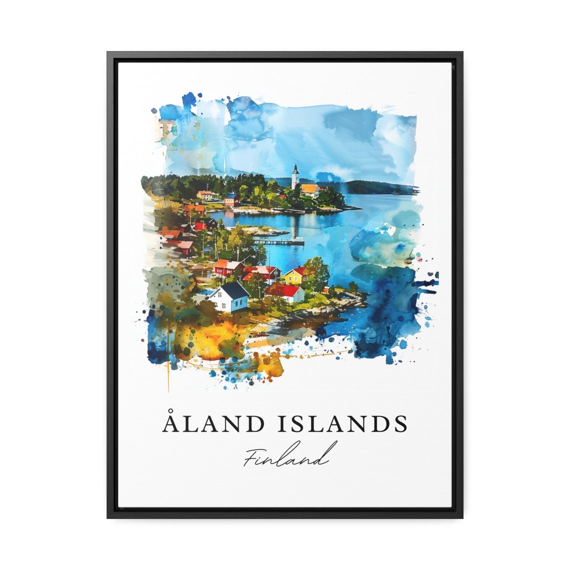 Aland Islands Travel Poster, Finland Wall Gift - Image 3