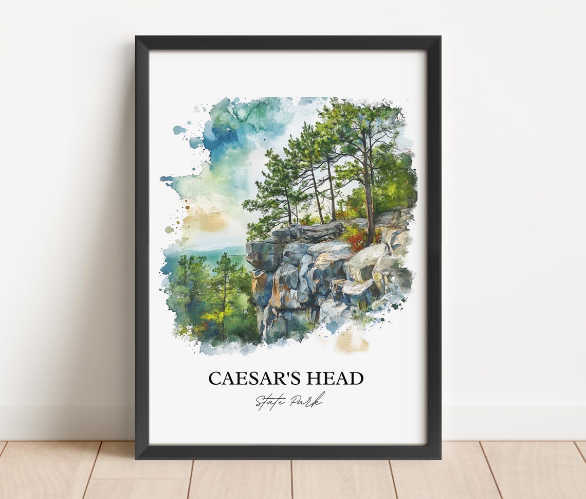 Caesars Head State Park South Carolina Rocky Cliff View Poster - Image 4