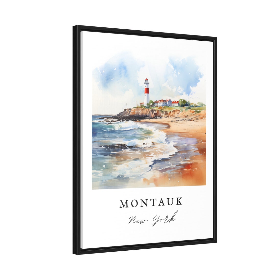 Montauk Li Travel Poster, Long Island NY Art Print - Image 2