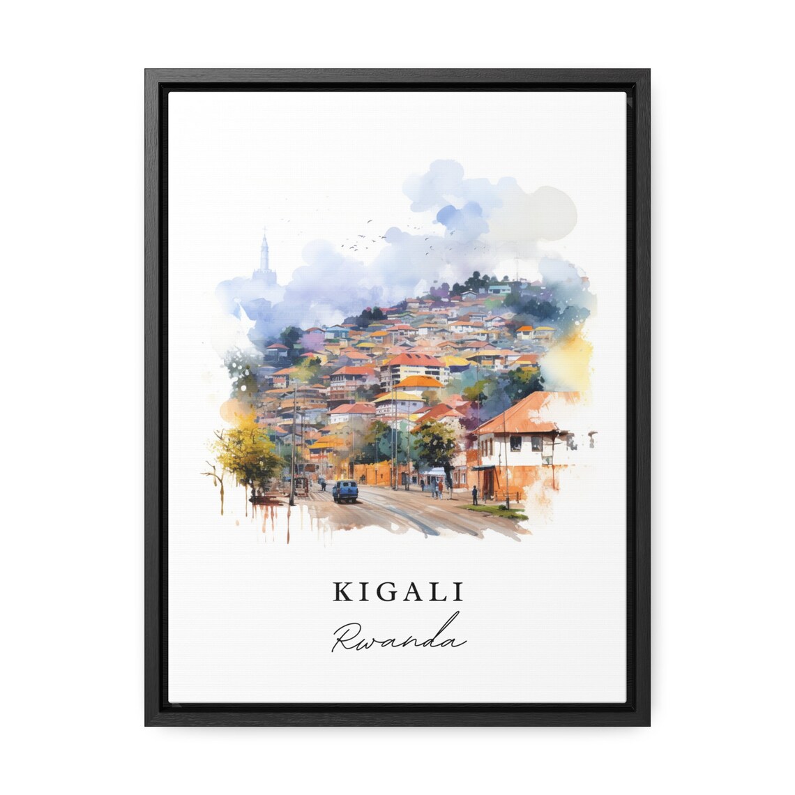 Kigali Africa Poster, Rwanda Wall Art Print - Image 2