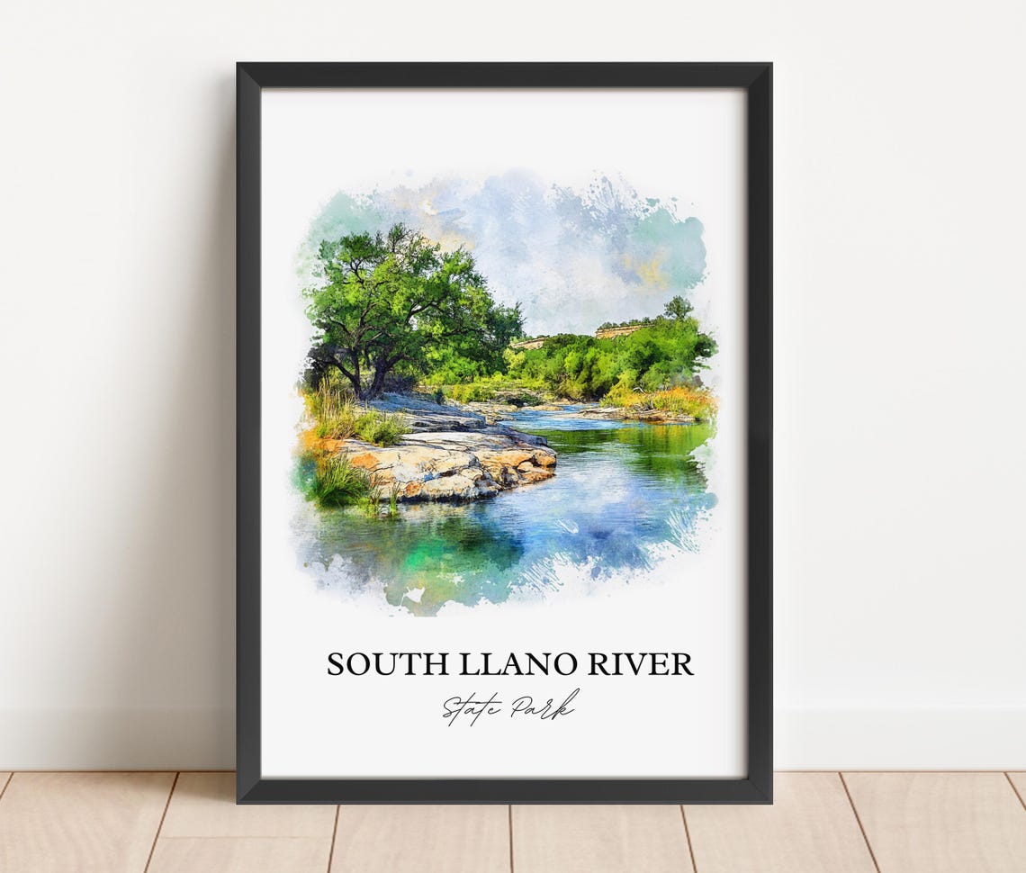 South Llano River State Park Texas Crystal Clear River Water Poster - Image 2