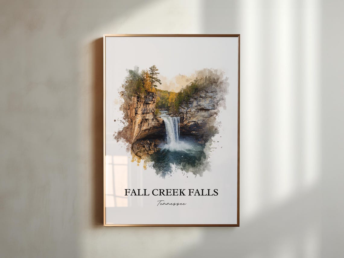 Fall Creek Falls Tennessee State Park Gorge Waterfall Travel Poster - Image 6