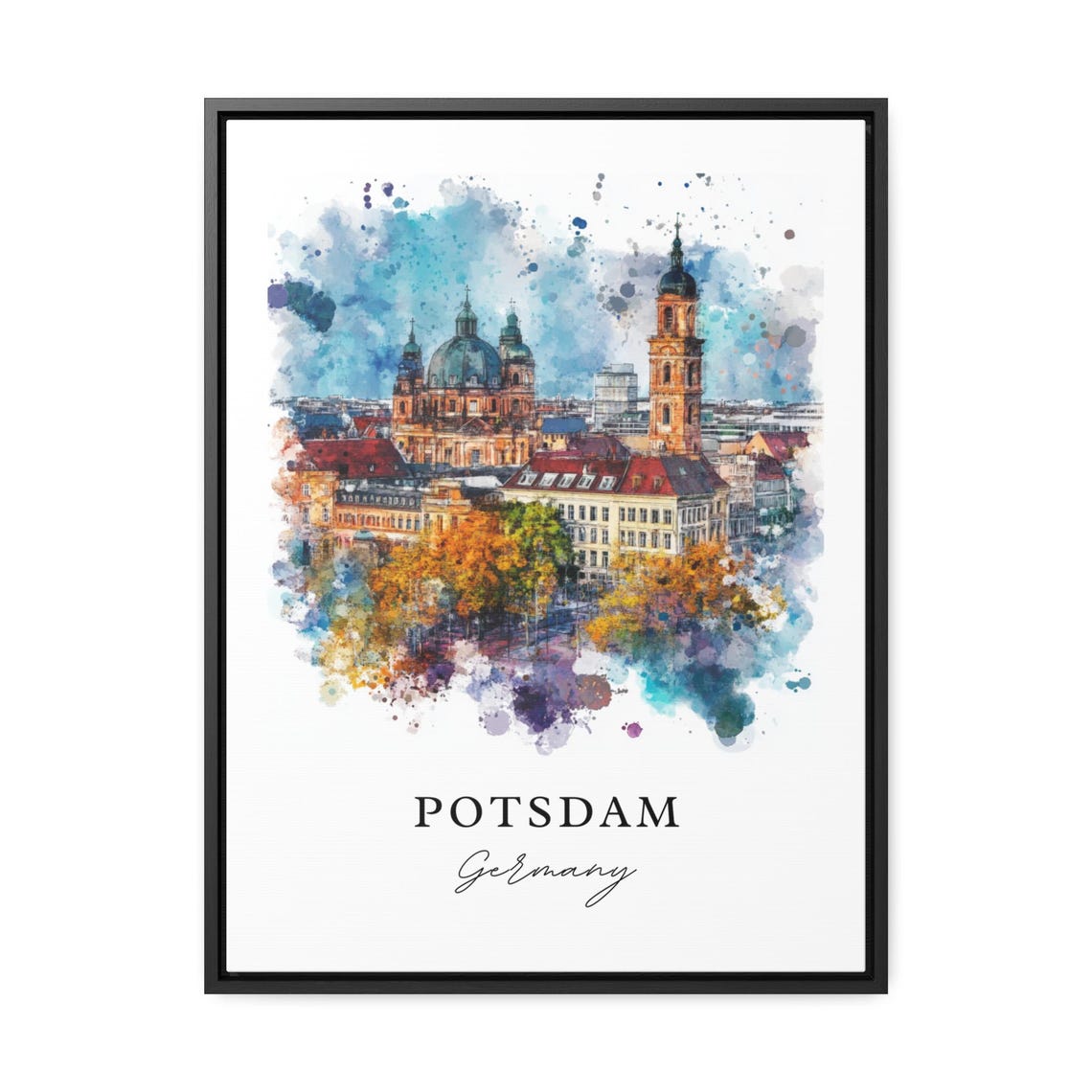 Potsdam Germany Watercolor Travel Poster, Housewarming - Image 3