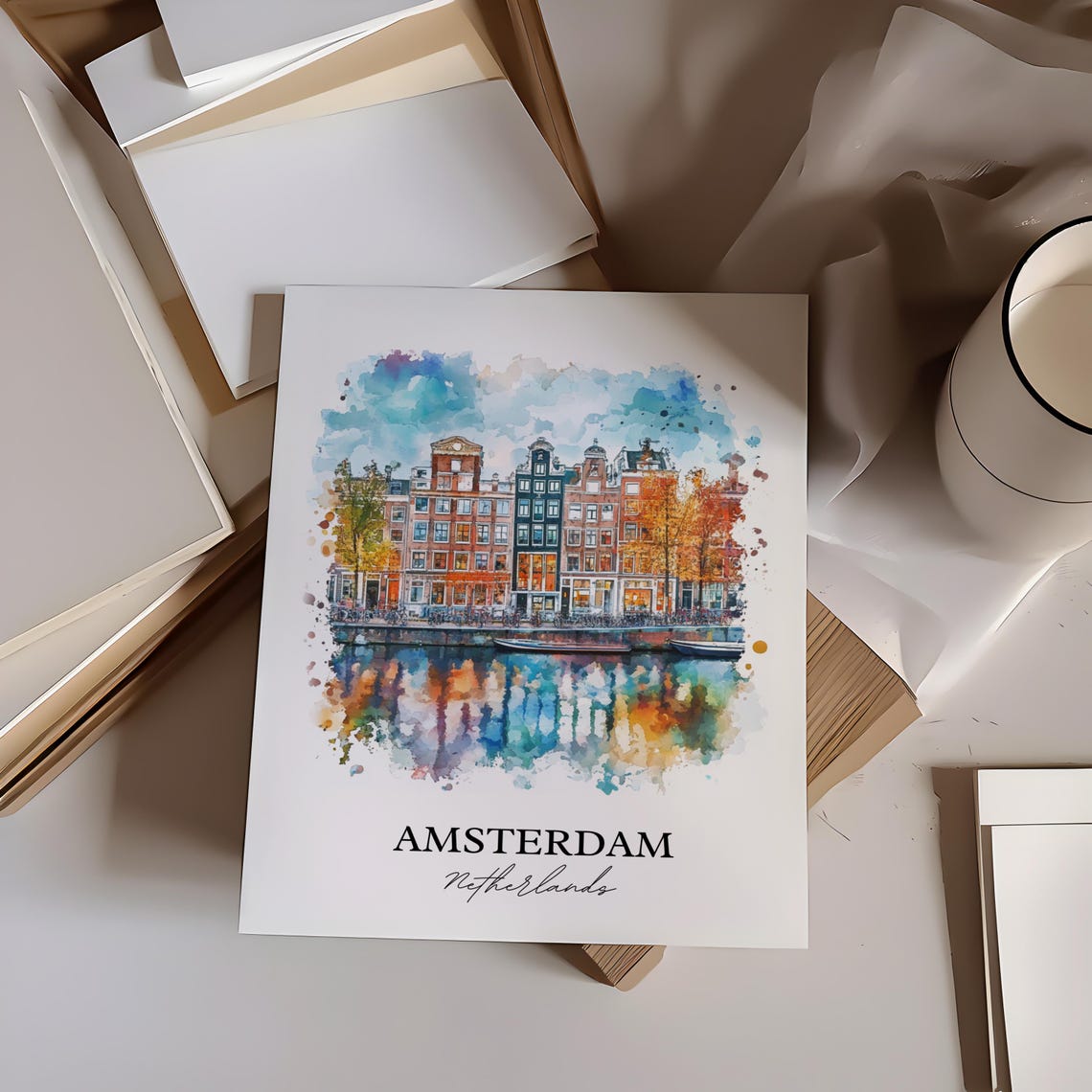 Amsterdam Housewarming Travel Poster - Image 5