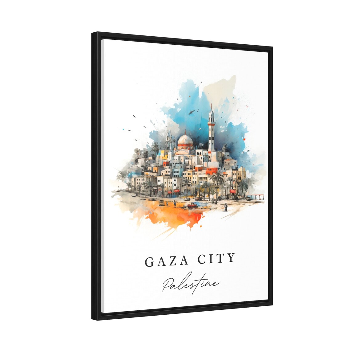 Gaza City Palestine Poster Print, Custom Text - Image 3