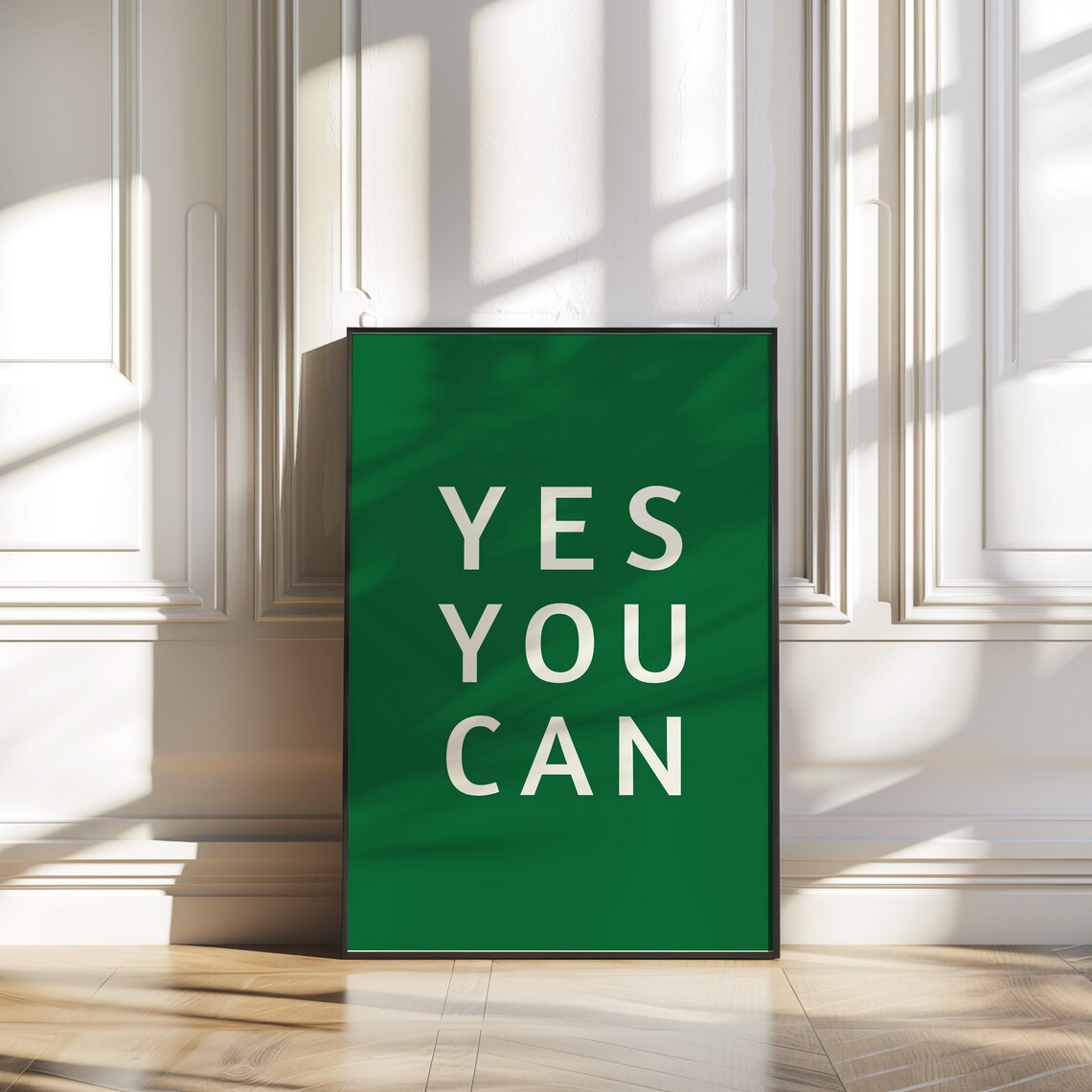 Yes You Can - Minimalist Motivational Quote Poster
