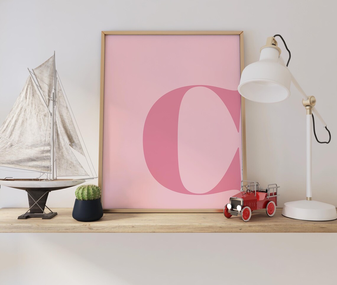 Letter C Poster, Alphabet Nursery Wall Decor - Image 2