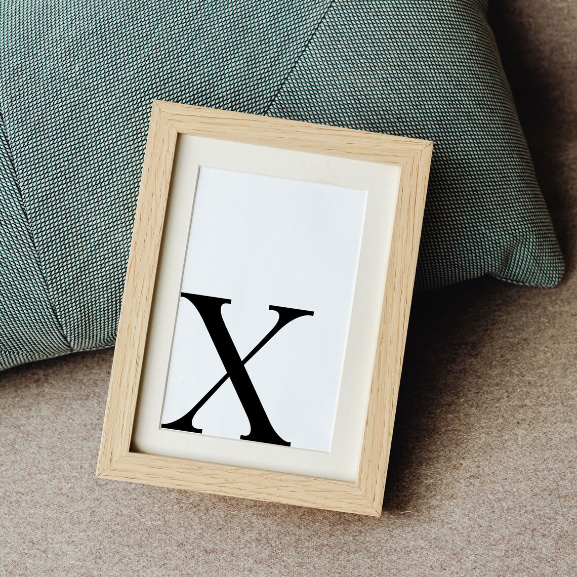Letter X, Modern Monogram Alphabet Print - Image 4