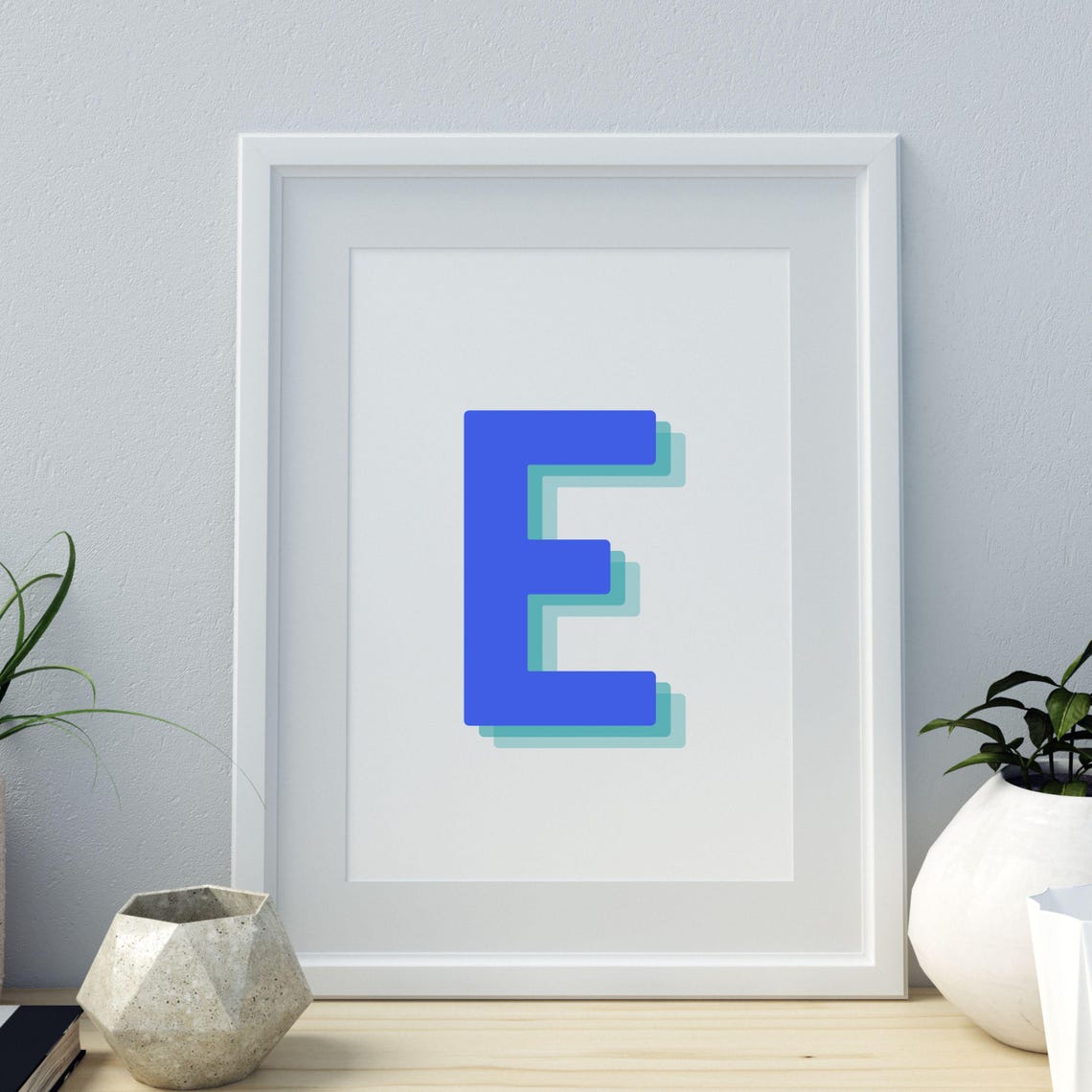 3D Alphabet E, Modern Letter Decor - Image 5