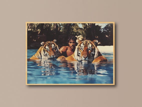 Slim Aarons Inspired Poolside Wall Art Vintage Palm Springs Print Retro Summer Glam Decor