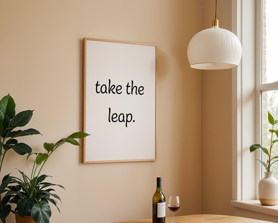 Take The Leap Motivational Poster - Image 3