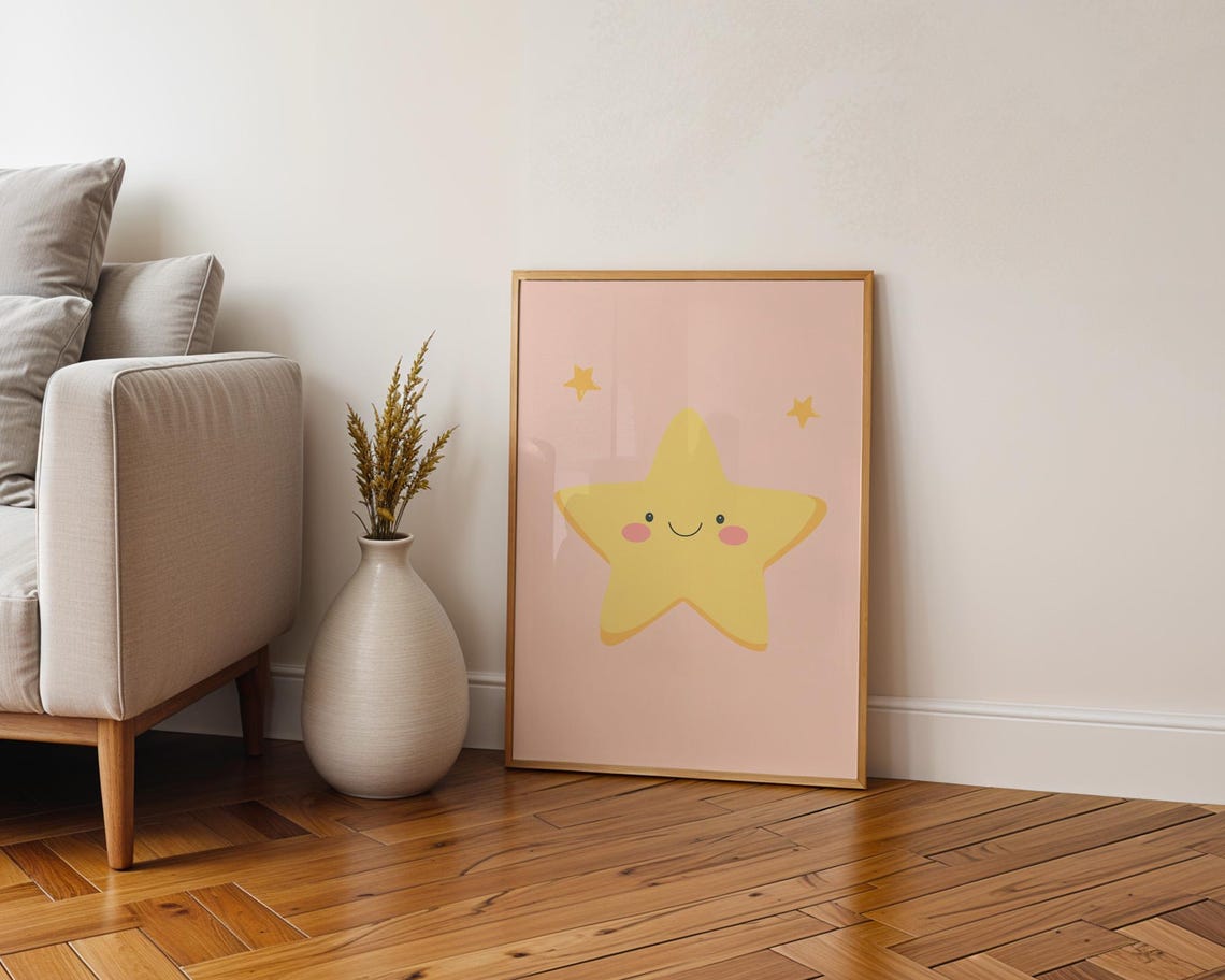Cute Star Poster Wall Art Home Kitchen And Room Decor - Image 6
